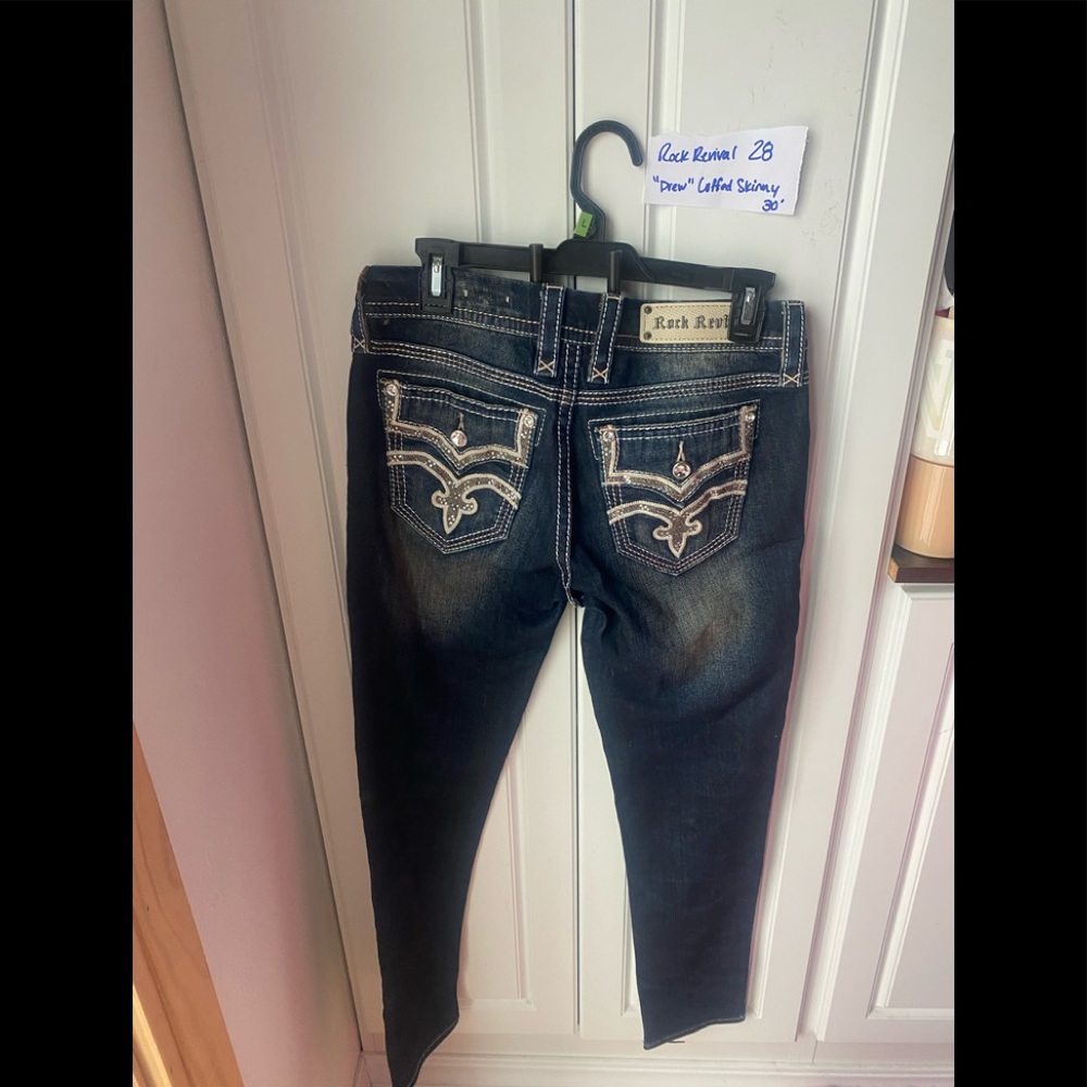 Rock Revival size 28 bling jeans skinny